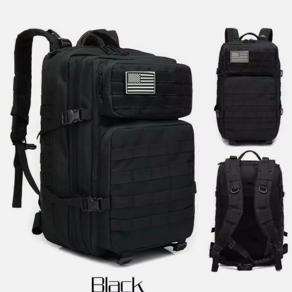 45L Large Capacity Men Army Military Tactical Backpack Softback Outdoor Bags - Picture 2 of 2